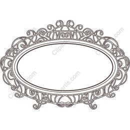 Elegant Oval Frame