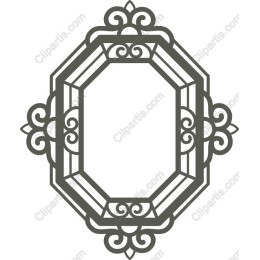 Elegant Ornamental Octagonal Frame