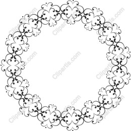 Elegant Circular Floral Decorative