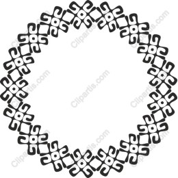Elegant Black Ornamental Frame