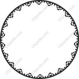 Geometric Circular Frame /