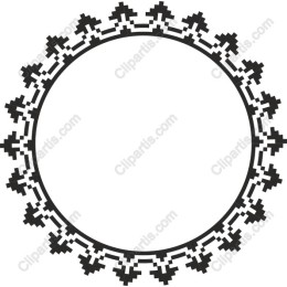 Pixel Art Circular Frame