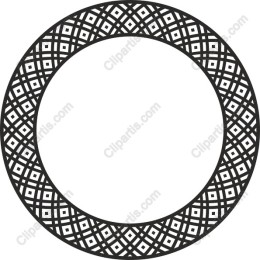 Elegant Circular Lattice Frame