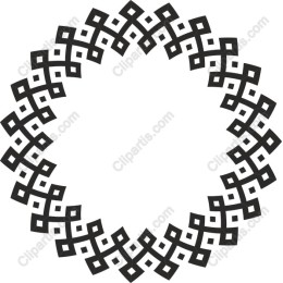 Geometric Circle Ornament