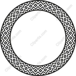 Black and White Geometric Frame