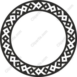 Elegant Ornate Circular Geometric Frame