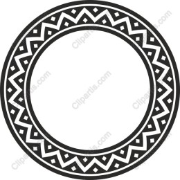 Intricate Geometric Circular Border