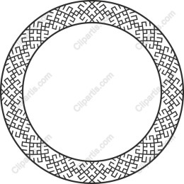 Elegant Geometric Circular Border