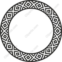 Elegant Geometric Circle Frame