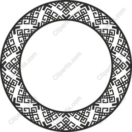 Elegant Geometric Circular Frame