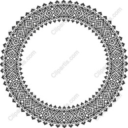 Black Geometric Circle