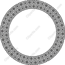 Elegant Geometric Circular Border