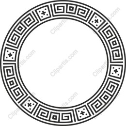 Elegant Greek Patterned Frame