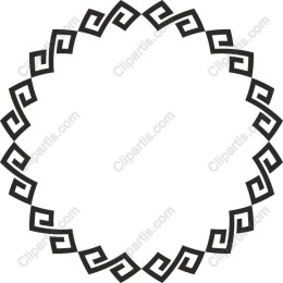 Elegant Geometric Circular Border