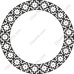 Elegant Geometric Circular Frame