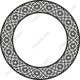 Elegant Geometric Circular Frame