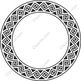 Elegant Geometric Border Clipart