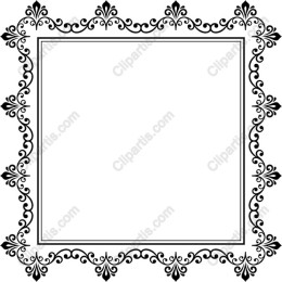 Elegant Black Ornate Frame