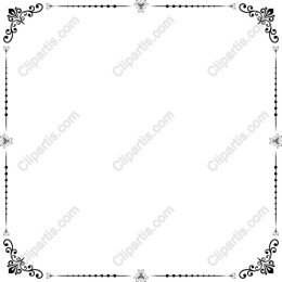 Elegant Ornate Frame in Black and White