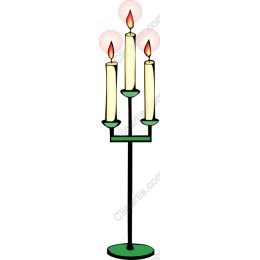 Elegant Three-Arm Candle Holder