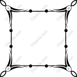 Elegant Decorative Frame in Black and White