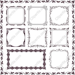 Vintage Decorative Frame Set