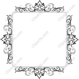 Elegant Vintage Frame with Floral Motifs