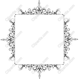 Elegant Vintage Floral Frame
