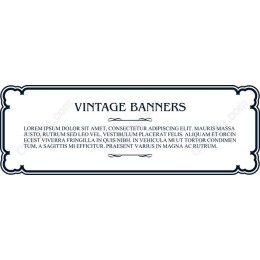 Vintage Banners Set