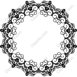 Elegant Black and White Decorative Frame