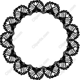 Intricate Black Lace Frame and