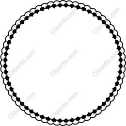 Elegant Scalloped Circle