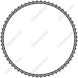 Scalloped Elegant Circular Frame