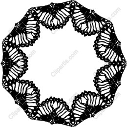 Elegant Black Lace Border