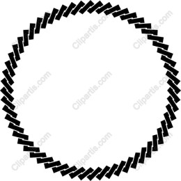 Geometric Black Circular Pattern