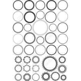 Decorative Circular Frames Bundle