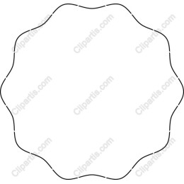 Scalloped Edge Badge