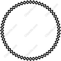 Zigzag Circular Border