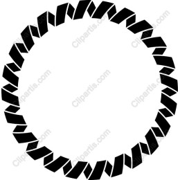 Black Geometric Circle