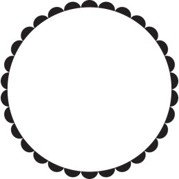 Elegant Scalloped Circle