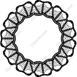 Lace Circle Frame