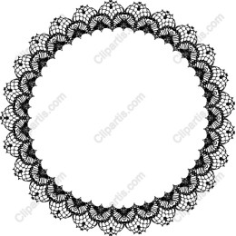 Elegant Black Lace Frame