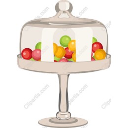 Colorful Candy Jar