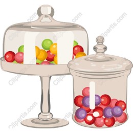 Colorful Candy Jar