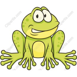 Playful Cartoon Frog