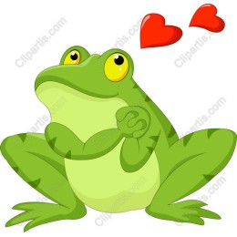 Green Love Frog
