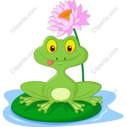 Happy Frog on a Lily Pad
