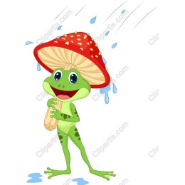 Frog with Mushroom