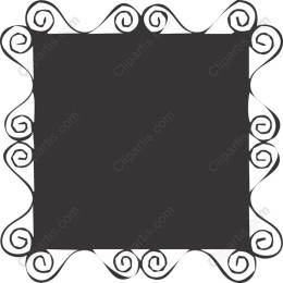 Whimsical Swirl Decorative Frame