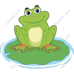 Cheerful Frog on Lily Pad